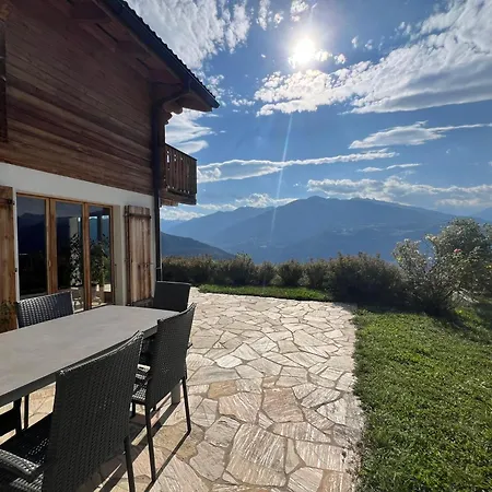 Cosy Plein Sud Proche Crans Montana Et Anzere! Vue Unique Sur Les Alpes