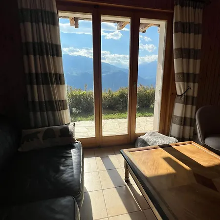 Dağ evi Cosy Plein Sud Proche Crans Montana Et Anzere! Vue Unique Sur Les Alpes Ayent