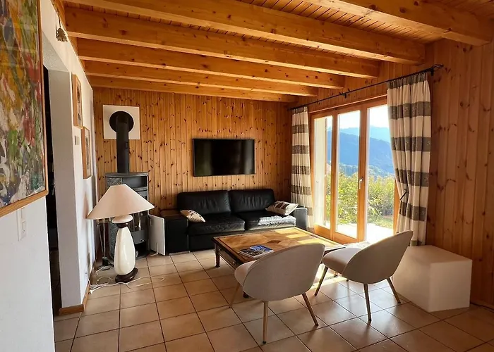 شاليه Cosy Plein Sud Proche Crans Montana Et Anzere! Vue Unique Sur Les Alpes Ayent