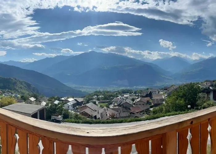Chalet Cosy Plein Sud Proche Crans Montana Et Anzere! Vue Unique Sur Les Alpes *