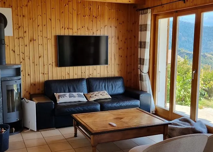 Chalet Cosy Plein Sud Proche Crans Montana Et Anzere! Vue Unique Sur Les Alpes Ayent