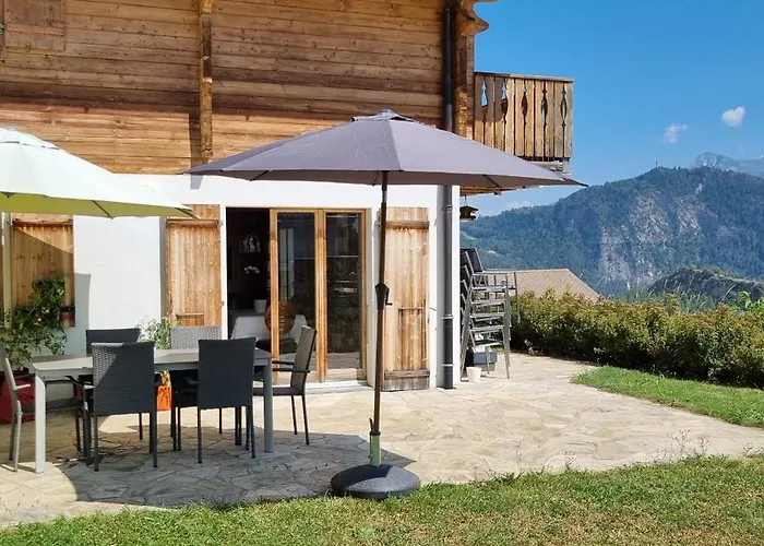 شاليه Cosy Plein Sud Proche Crans Montana Et Anzere! Vue Unique Sur Les Alpes Ayent