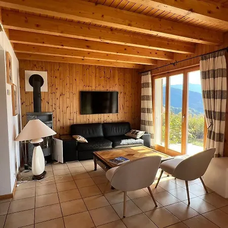 בקתה Cosy Plein Sud Proche Crans Montana Et Anzere! Vue Unique Sur Les Alpes Ayent